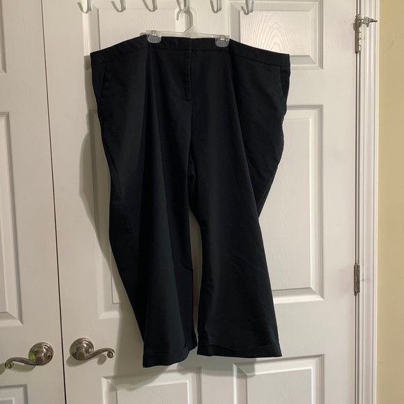 Size 28 Lane Bryant black dress pants that are to the ankle - Picture 1 of 4